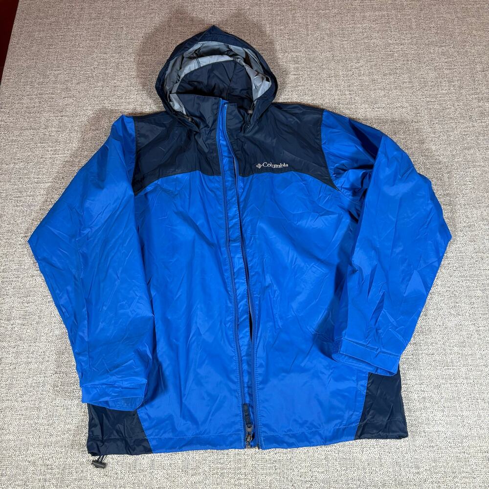COLUMBIA MEN'S GLENNAKER LAKE RAIN JACKET NAVY Small